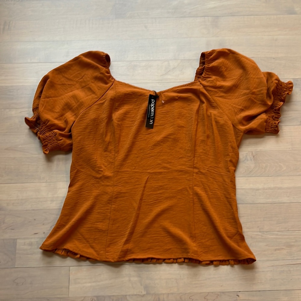Orange blouse